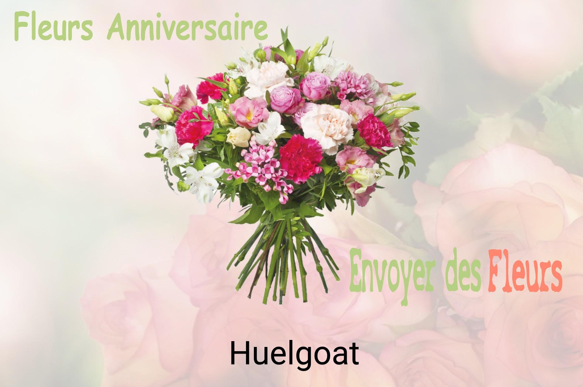 Bouquet de fleurs d’anniversaire livré à Huelgoat