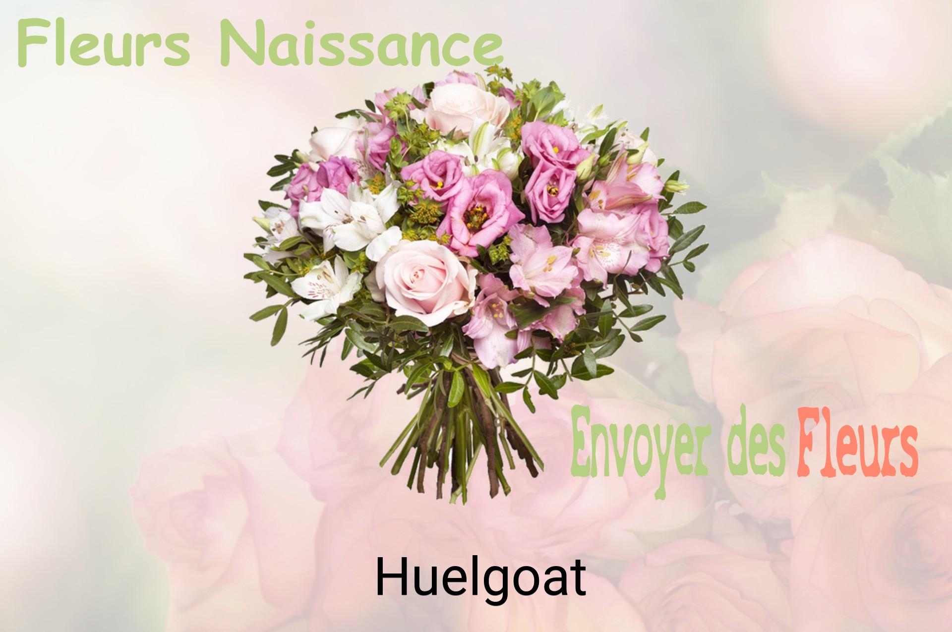 Bouquet de fleurs de naissance livré à Huelgoat