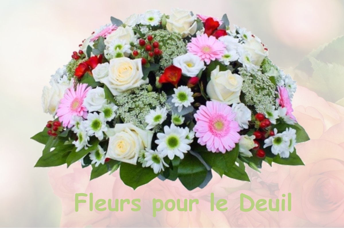 fleurs deuil HUELGOAT